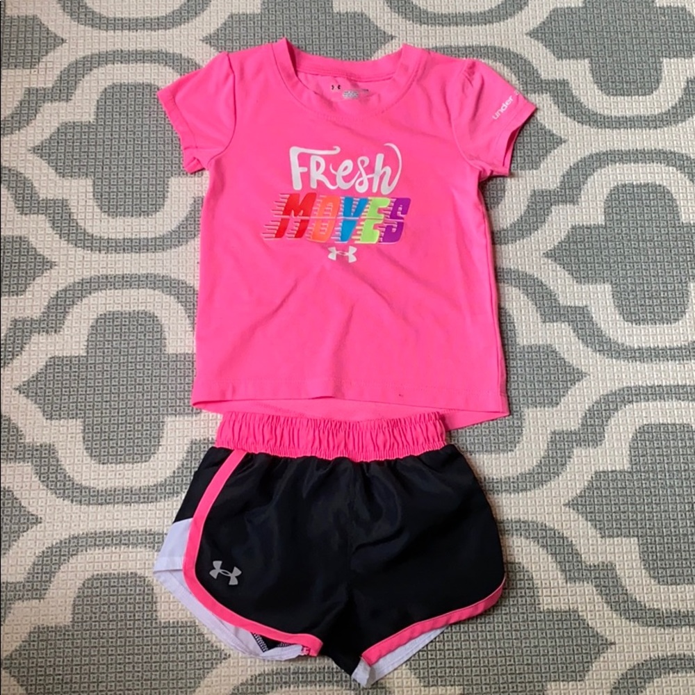 Under Armour toddler shorts and t shirt 18 month